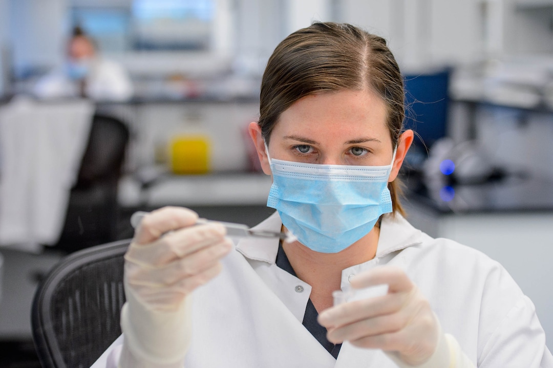 (Trent Nelson  |  The Salt Lake Tribune)  Hannah Bennett, a forensic scientist working in the biology section of the Department of Safety Forensic Services lab, processing evidence from a sexual assault collection kit, in Taylorsville on Tuesday May 7, 2019.