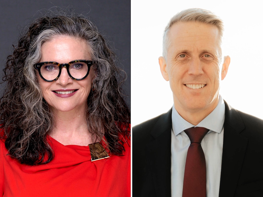(Campaign photos) Jen Plumb, left, and J. Lowry Snow, candidates for the 2026 Senate District 9 election.