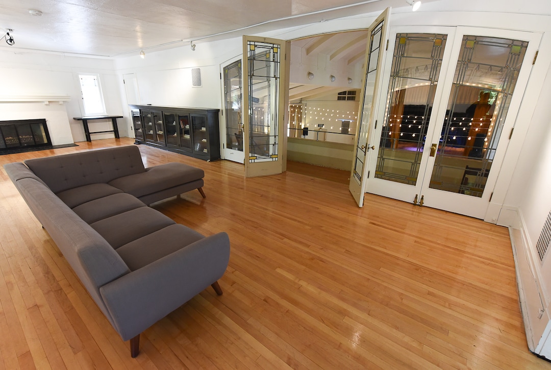 (Francisco Kjolseth  |  The Salt Lake Tribune)  Since 2016, the historic Ladies Literary Club House building at 850 E South Temple has been owned by a group of millennial visual artists and entrepreneurs, known as Photo Collective Studios. They've renovated the building and are now seeking a grant to make it ADA accessible for the first time in its 106-year history. To publicize their cause, on Tuesday, Sept. 24, 2019, they opened their refurbished building to tours.