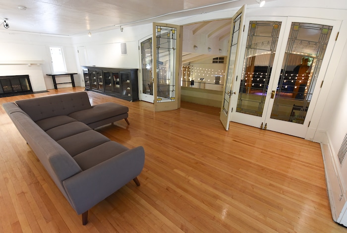 (Francisco Kjolseth  |  The Salt Lake Tribune)  Since 2016, the historic Ladies Literary Club House building at 850 E South Temple has been owned by a group of millennial visual artists and entrepreneurs, known as Photo Collective Studios. They've renovated the building and are now seeking a grant to make it ADA accessible for the first time in its 106-year history. To publicize their cause, on Tuesday, Sept. 24, 2019, they opened their refurbished building to tours.