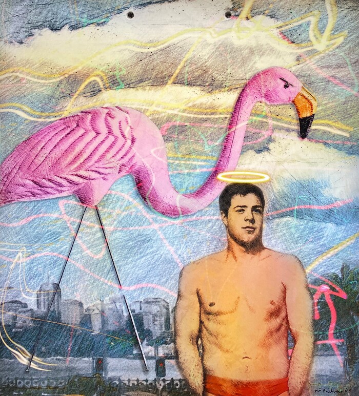 (photo courtesy Kerry Carlson) A plate by artist Anthony Siciliano.