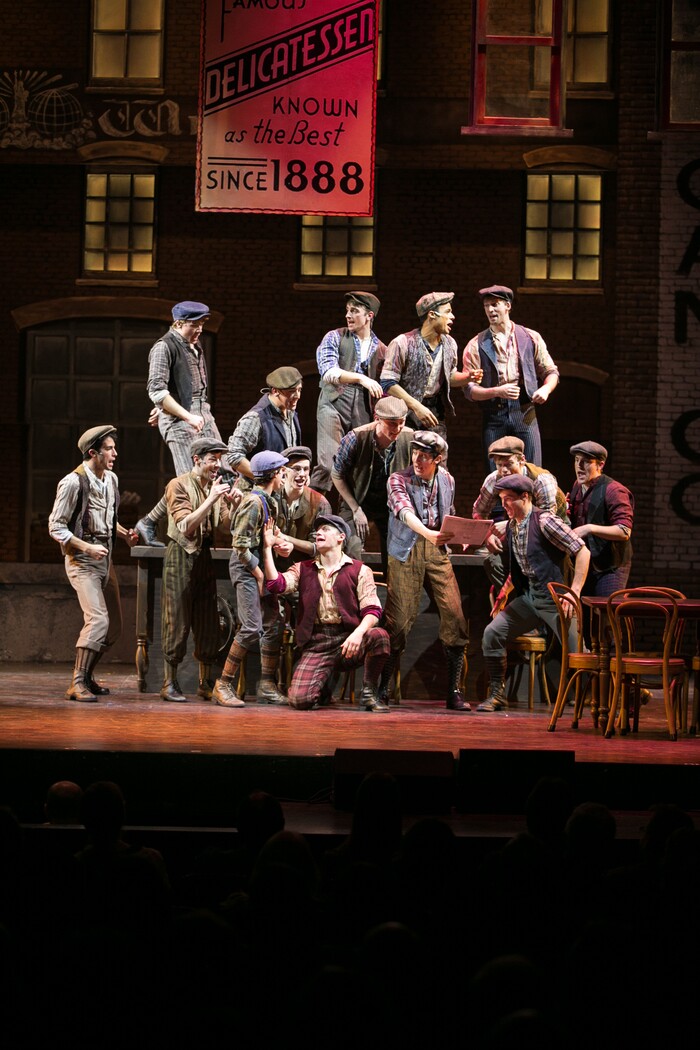 (Courtesy Pioneer Theatre Company) The cast of Pioneer Theatre Company's production of "Newsies," running Dec. 1-20 in Salt Lake City.