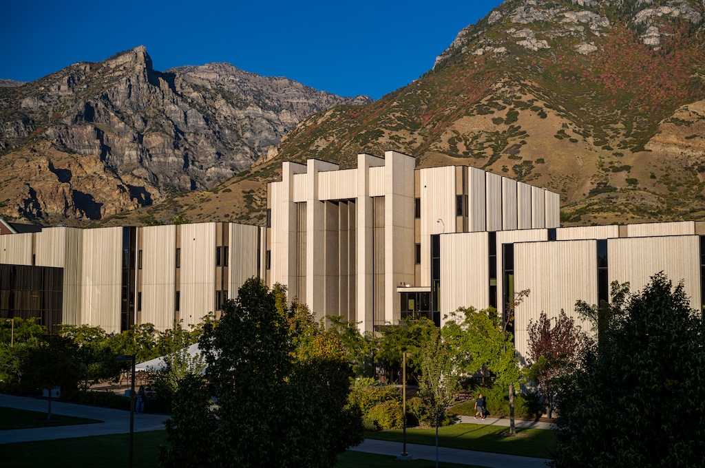 (Trent Nelson | The Salt Lake Tribune) The J. Reuben Clark Law School at Brigham Young University in Provo on Monday, Sept. 30, 2024.