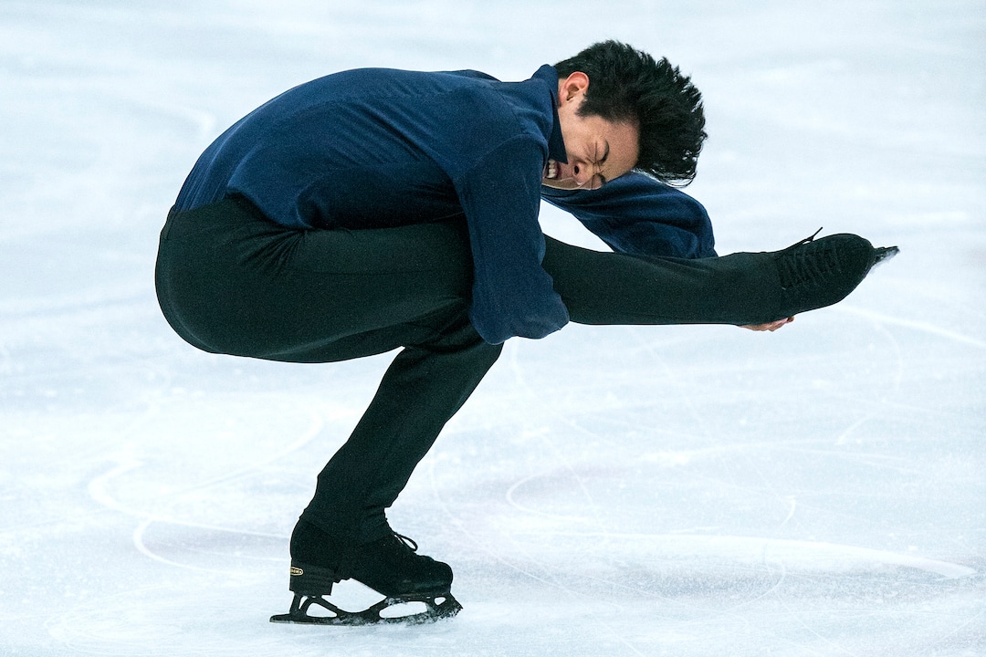 (Chris Detrick  |  The Salt Lake Tribune)   Nathan Chen competes in the Men's Free Skate during the U.S. International Figure Skating Classic at the Salt Lake City Sports Complex Friday, September 15, 2017. 
