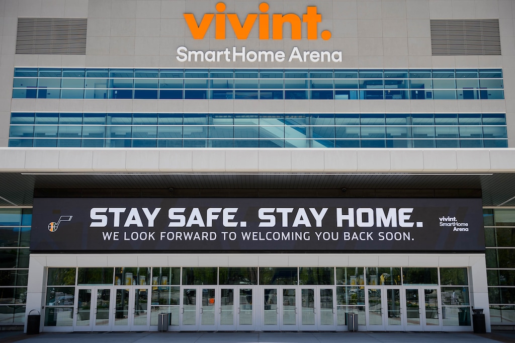 (Trent Nelson  |  The Salt Lake Tribune) Vivint Smart Home Arena in Salt Lake City on Wednesday, April 29, 2020.