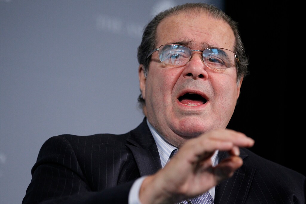 (Manuel Balce Ceneta | The Associated Press) In this Oct. 6, 2011 photo, Supreme Court Justice Antonin Scalia participates at the third annual Washington Ideas Forum at the Newseum in Washington. The late Supreme Court Justice, Tom Cruise, and Stephen Colbert are among the 51 people nominated for the New Jersey Hall of Fame. The hall honors people in five categories who live or have lived in New Jersey.
