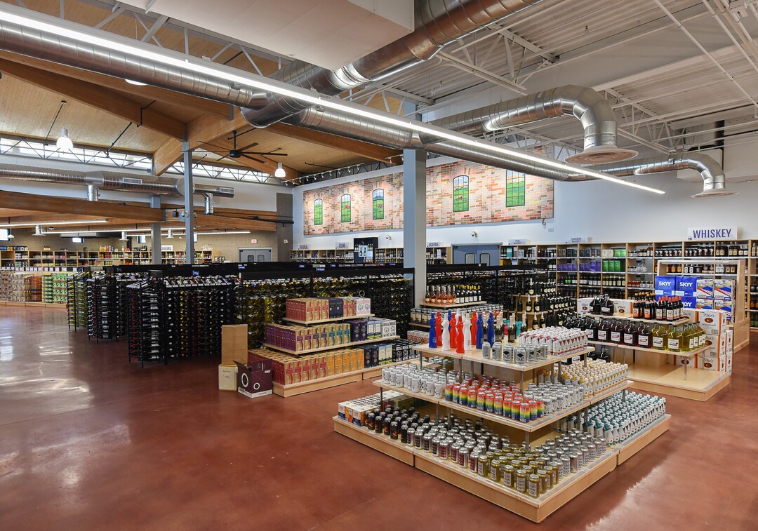 (Francisco Kjolseth  |  The Salt Lake Tribune)  Utah's newest liquor store will open at 11 a.m. on Friday, Aug. 30, 2019 in Herriman with 13,300 square feet of retail space, sales, storage and office space with sustainability and high efficiency in mind.