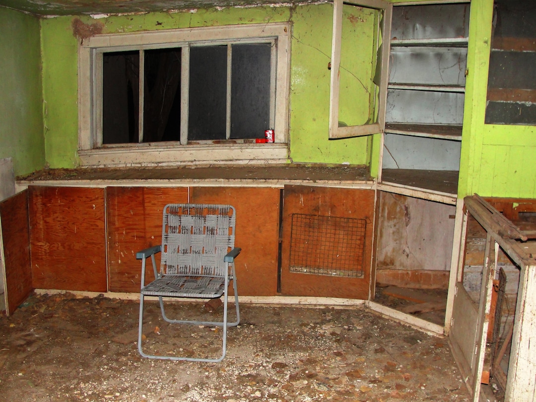 (Christopher M. Bartel  |  Collection of the University of Maryland Art Gallery) "Chair Inside Homestead Two," an image photographed by Christopher Bartel during his time working at Skinwalker Ranch in Utah's Uinta Basin. The photo is part of an online exhibit, "Skinwalker Ranch Portfolio," presented by the University of Maryland Art Gallery.