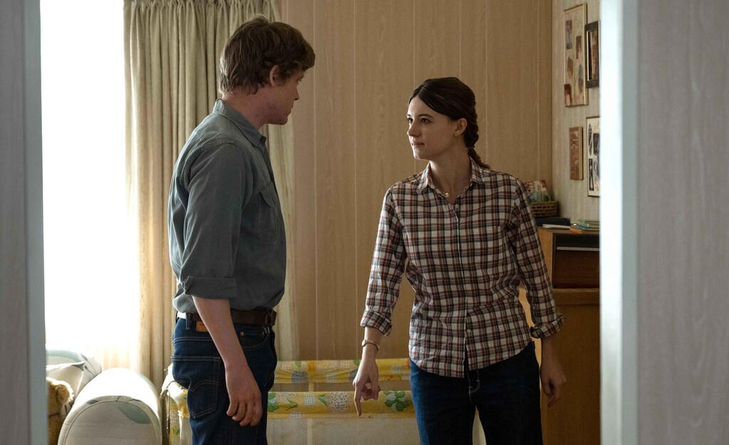 (Michelle Faye | FX) Allen (Billy Howle) and Brenda Lafferty (Daisy Edgar-Jones) argue on "Under the Banner of Heaven." Some women who lived in fundamentalist LDS communities say they see echoes of their own experiences in the miniseries.