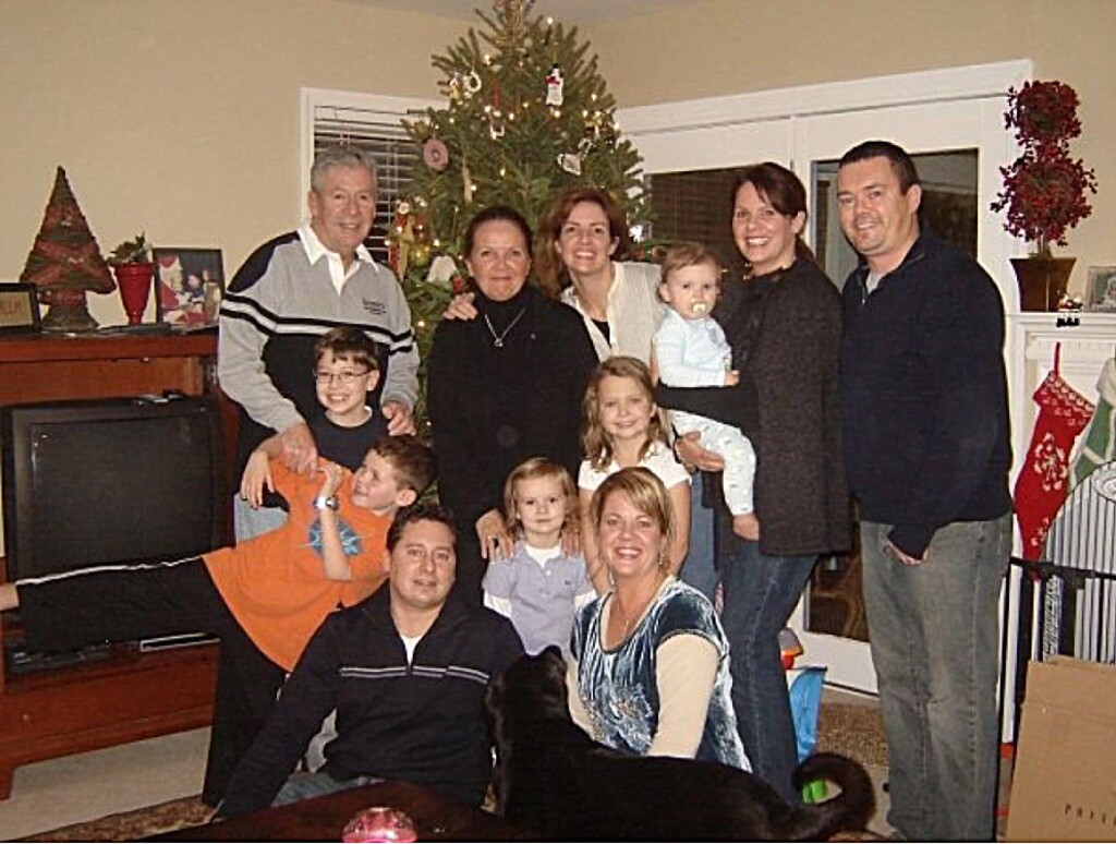 The O'Connor family at Christmas, several years ago. (Family photo)