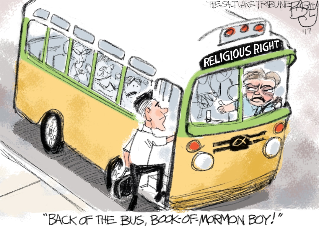This Pat Bagley cartoon appears in The Salt Lake Tribune on Thursday, Dec. 7, 2017.