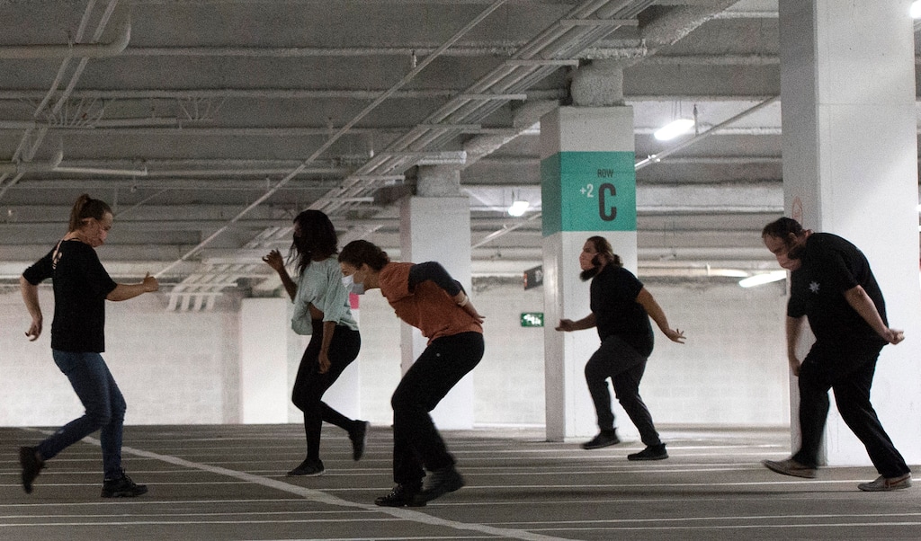 (Rick Egan  |  Tribune file photo)  Salt Lake City theater troupe SONDERimmersive rehearses  "Through Yonder Window," a theater-and-movement adaptation of "Romeo and Juliet." The performers will stay at least 6 feet apart and audience members will stay in their cars.