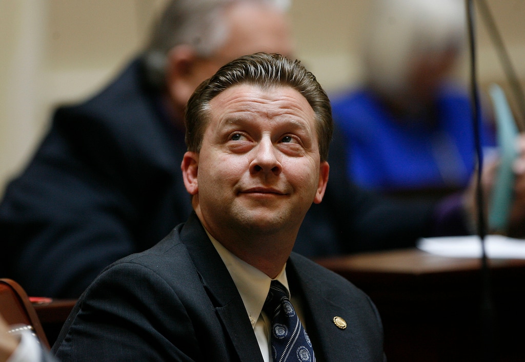 Scott Sommerdorf   |  The Salt Lake TribuneSenator Todd Weiler, R-Woods Cross, in the Utah Senate, Thursday, February 21, 2013. 