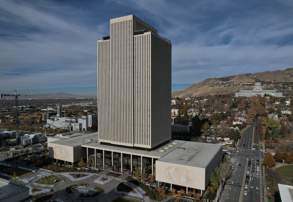 (Francisco Kjolseth  | The Salt Lake Tribune) LDS Church Office Building;	47 E. North Temple on Monday, Nov. 25, 2024.