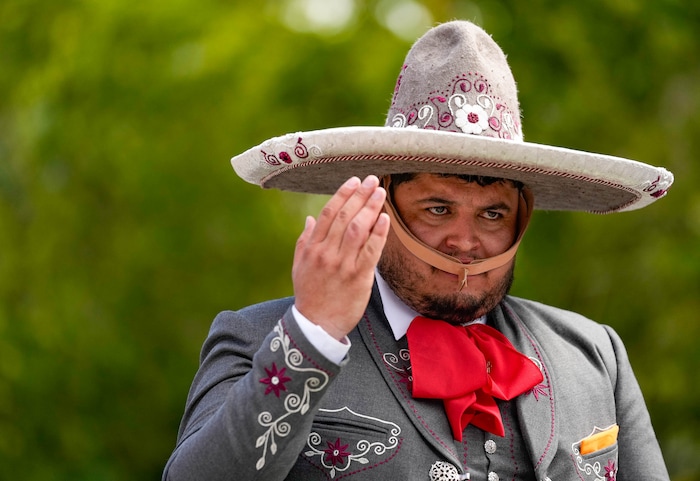(Francisco Kjolseth | The Salt Lake Tribune) The Consulate of Mexico Charro riders participate in the Days of ’47 Parade in Salt Lake City on Saturday, July 23, 2022.
