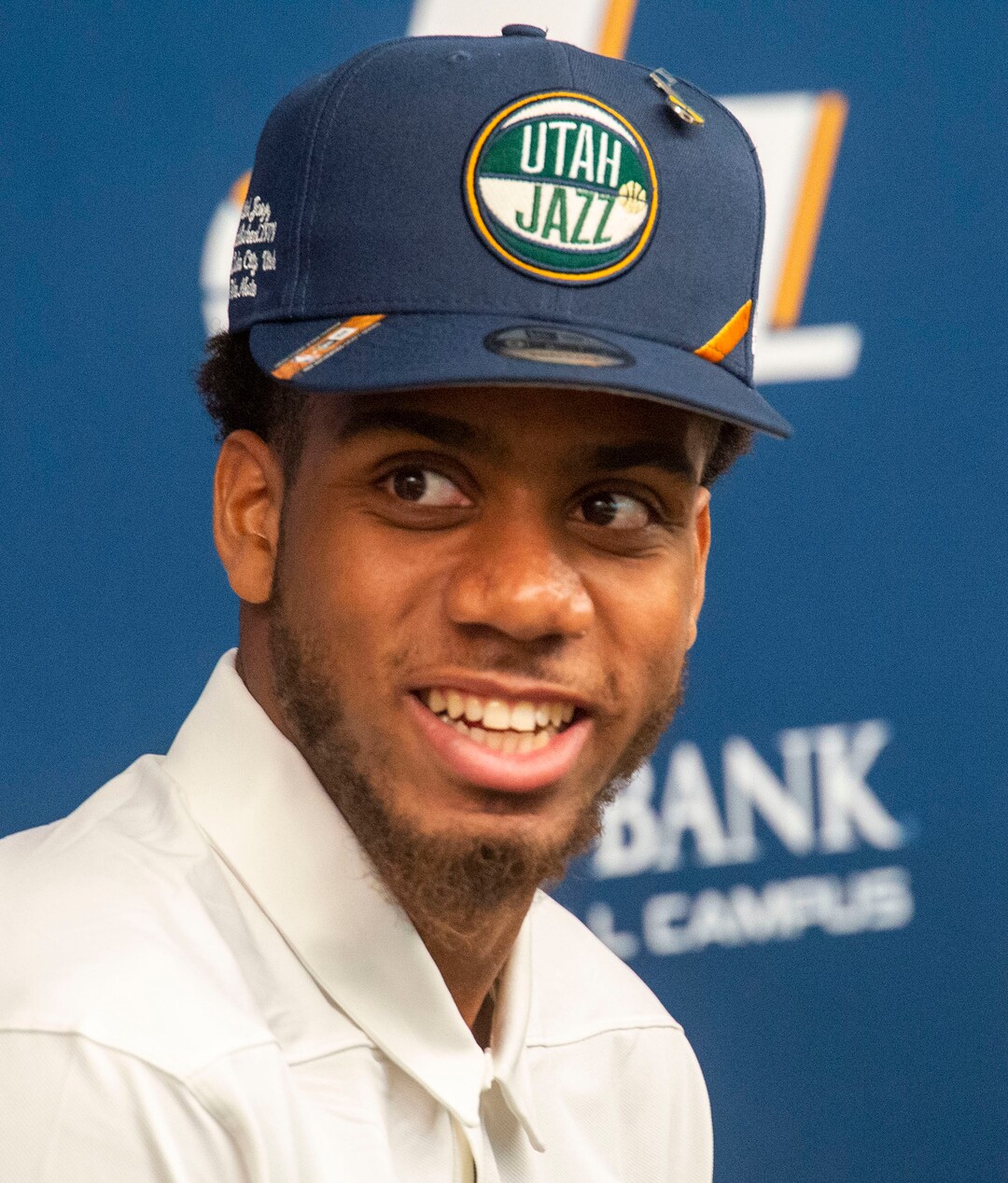 (Rick Egan  |  The Salt Lake Tribune)   Utah Jazz draft pick Justin Wright-Foreman answers a questions during a news conference at the Zions Bank Basketball Campus, Thursday, June 27, 2019.