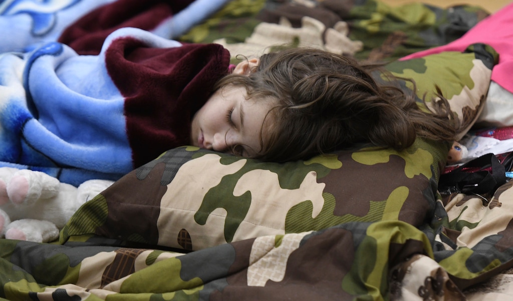 (AP file photo) (AP file photo) A young girl and her family seek shelter from Hurricane Irma at the West Boynton Park and Recreation Center in Boynton, Beach, Fla., on Saturday, Sept. 9, 2017. About 30 caregivers from MountainStar Healthcare facilities in Utah have flown to Florida and Texas to help with relief efforts following Hurricanes Harvey and Irma.