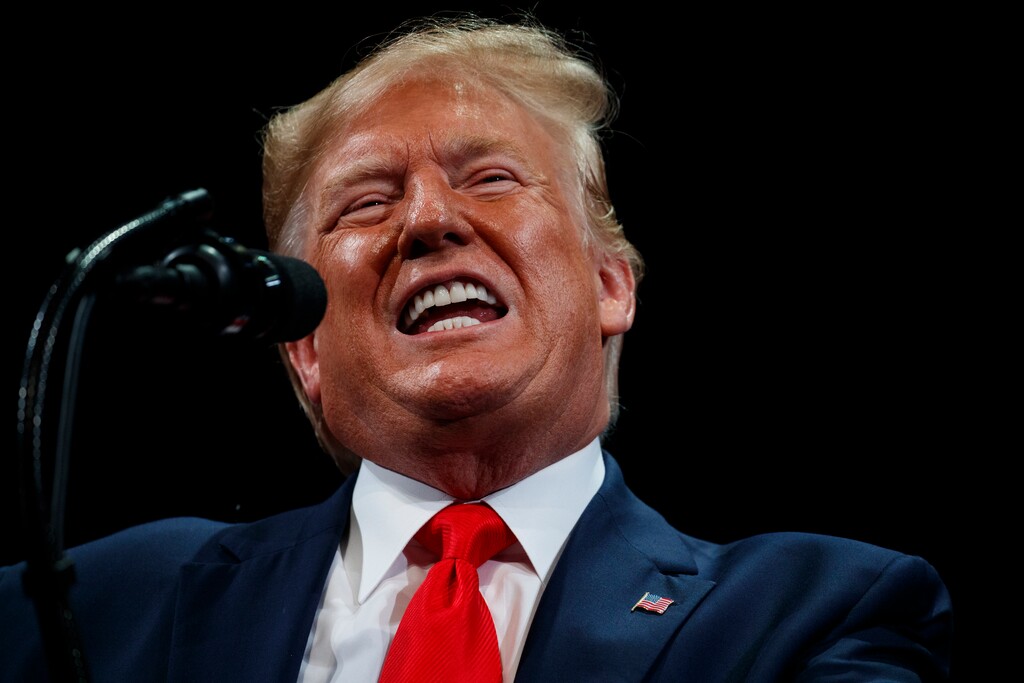 (Evan Vucci | AP) President Donald Trump delivers remarks on Medicare at the Sharon L. Morse Performing Arts Center, Thursday, Oct. 3, 2019, in The Villages, Fla.