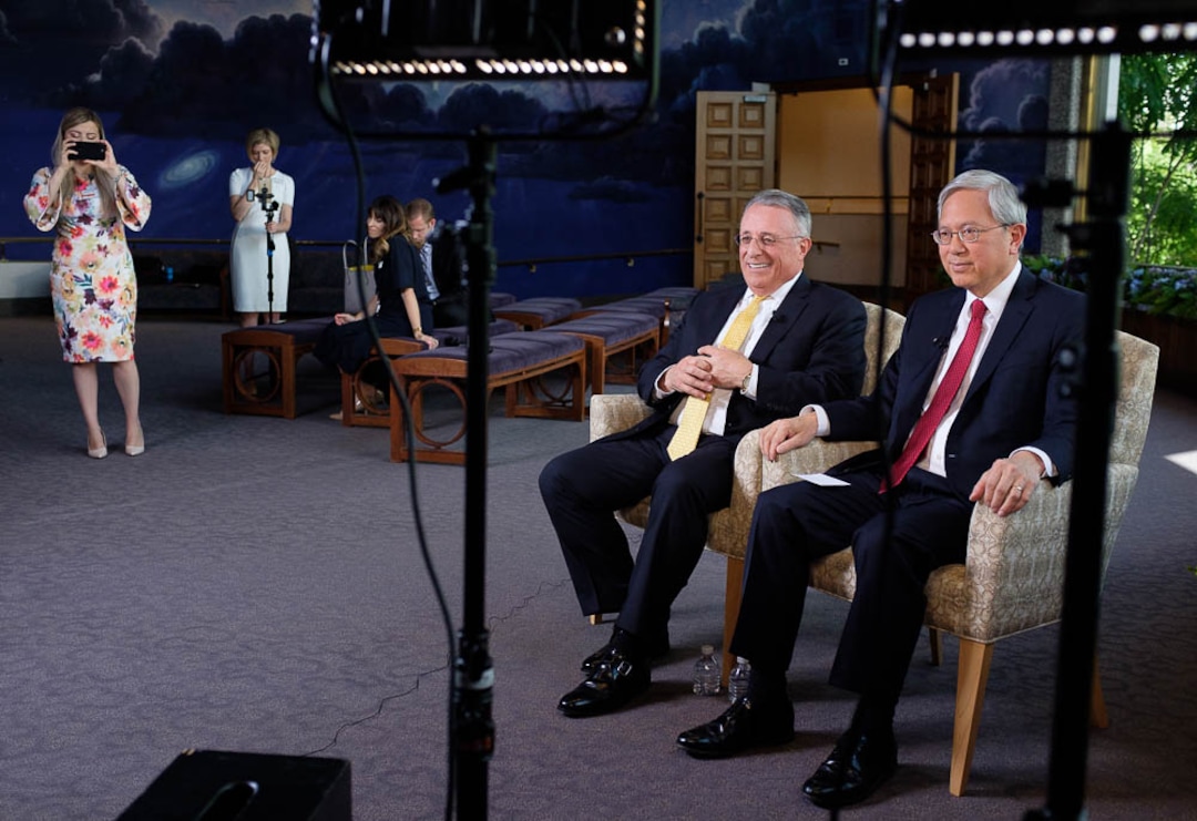 (Trent Nelson | The Salt Lake Tribune)New Mormon apostles Elder Ulisses Soares and Elder Gerrit W. Gong spoke to members of the media in Salt Lake City, Thursday June 28, 2018.