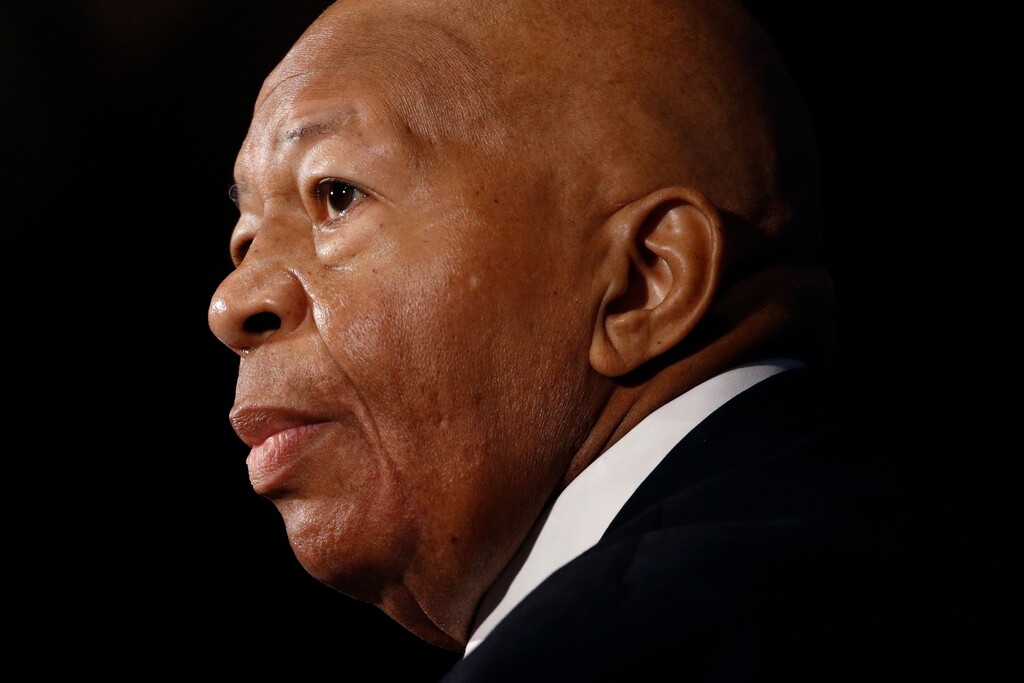 (Patrick Semansky | AP) In this Aug. 7, 2019, photo, Rep. Elijah Cummings, D-Md., speaks during a luncheon at the National Press Club in Washington.  U.S. Rep. Cummings has died from complications of longtime health challenges, his office said in a statement on Oct. 17, 2019.