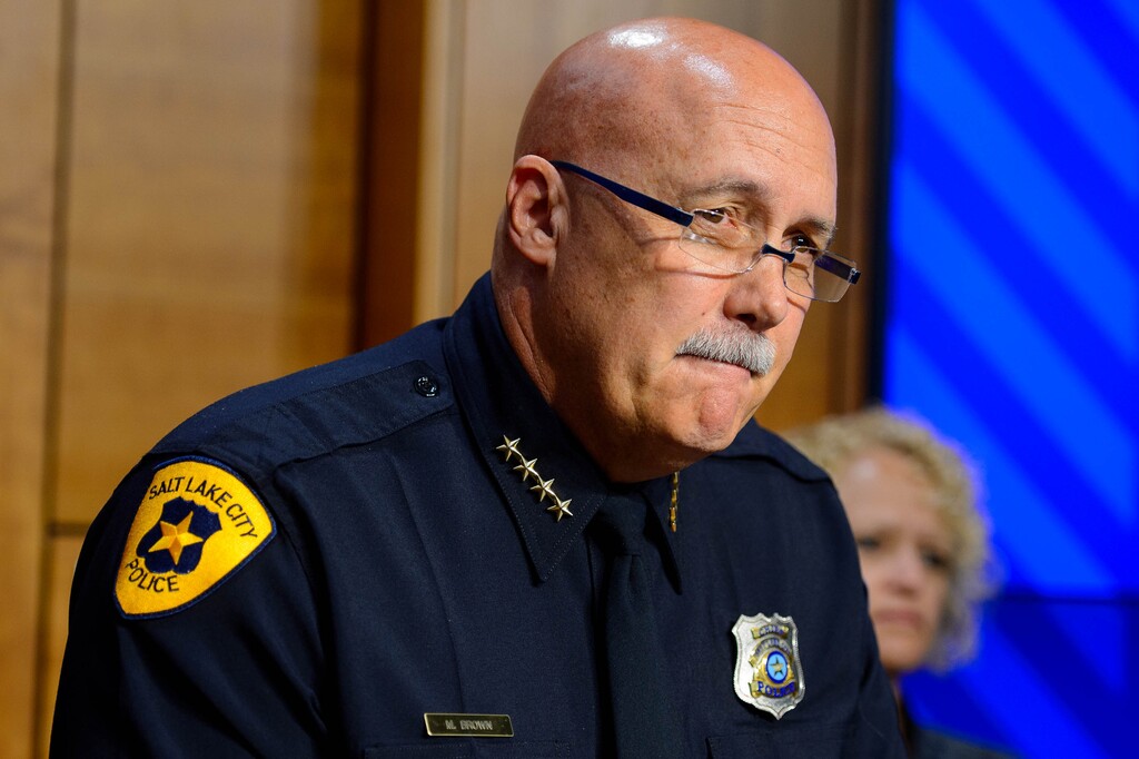 (Trent Nelson  |  The Salt Lake Tribune)  
Salt Lake City Police Chief Mike Brown.