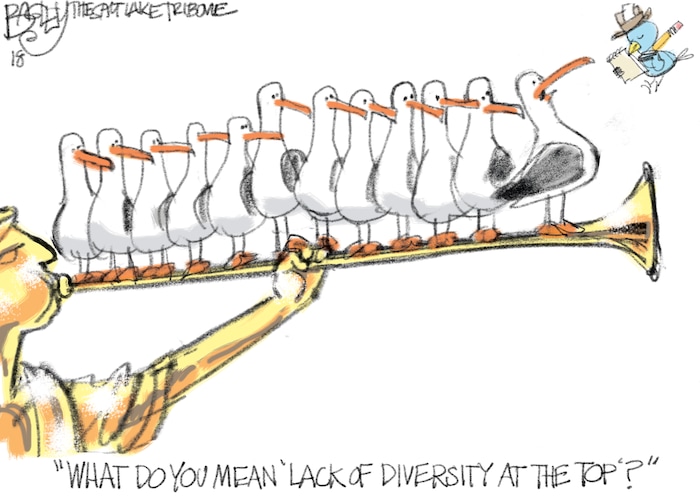 This Pat Bagley cartoon appears in The Salt Lake Tribune on Thursday, Jan. 18, 2018.