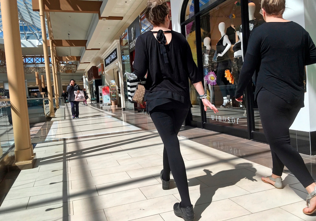 (Elise Amendola | The Associated Press) In this April 9, 2018, file photo, shoppers walk in a mall in Salem, N.H. As Amazon gears up for its Prime Day promotion, other big-name retailers like Macy’s and eBay are launching deals and sales of their own. But small businesses, including those that don’t sell much online, shouldn’t sit on the sidelines.
