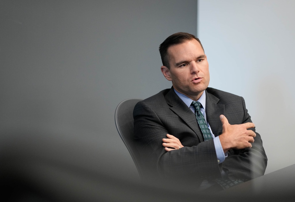 (Francisco Kjolseth | The Salt Lake Tribune) Ben Hart, Utah Inland Port Authority's new executive director is pictured on Tuesday, Sept. 13, 2022.