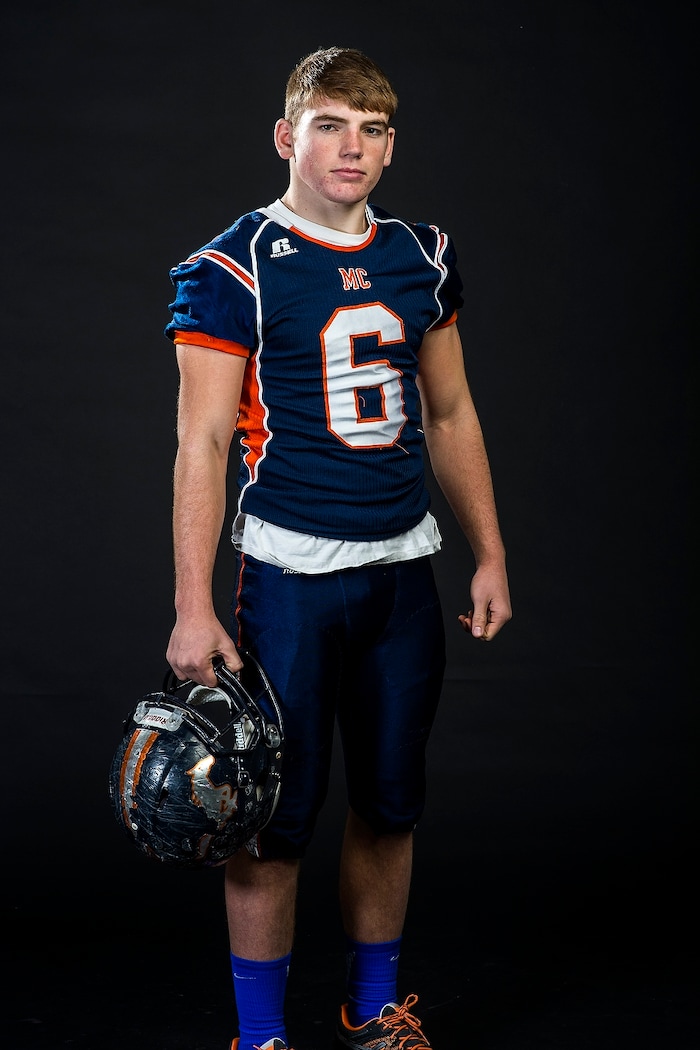 (Chris Detrick | The Salt Lake Tribune) Mountain Crest's Tanner Lofthouse poses for a portrait Wednesday, December 13, 2017.