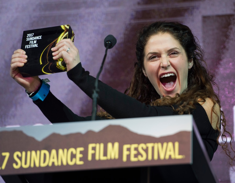 (Rick Egan | The Salt Lake Tribune file photo) Amanda Lipitz accepts the U.S. Documentary Special Jury Award for Inspirational Filmmaking for her film "Step" at the 2017 Sundance Film Festival's awards ceremony on Jan. 28, 2017.