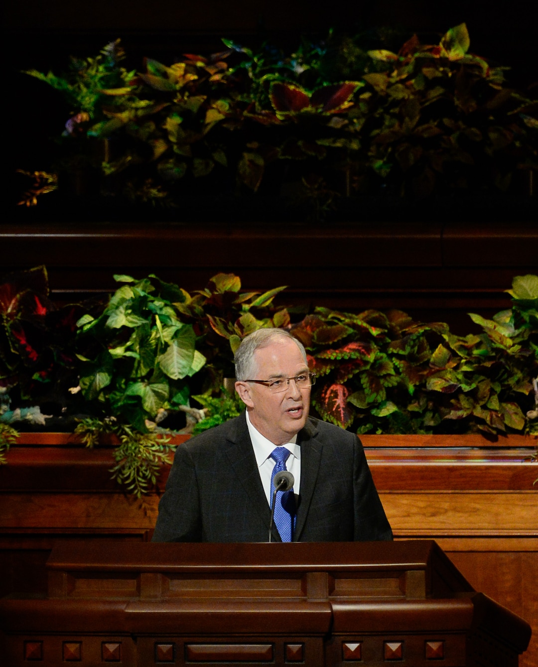 (Francisco Kjolseth  |  The Salt Lake Tribune)   Neil L. Andersen, of the of the Quorum of the Twelve Apostles, speaks during the Sunday afternoon session of the 189th twice-annual General Conference of The Church of Jesus Christ of Latter-day Saints at the Conference Center in Salt Lake City on Sunday, Oct. 6, 2019.