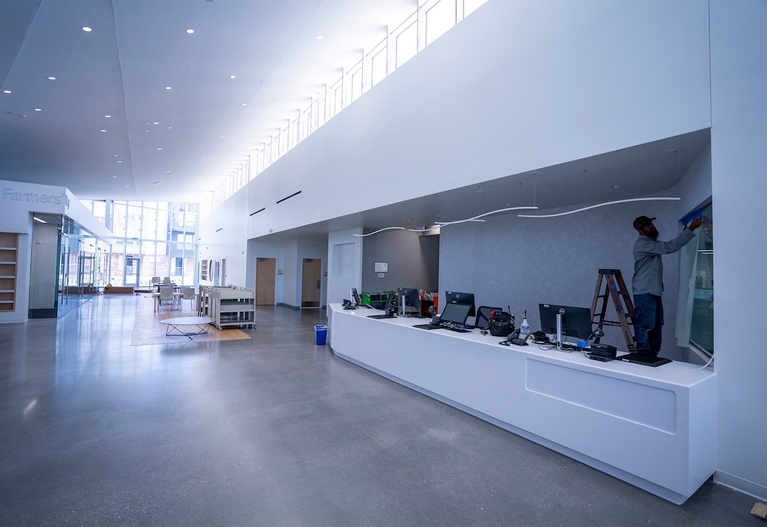 (Rick Egan | The Salt Lake Tribune)  The Grand Opening for the new Granite Library on 3300 South, is scheduled to for July. Thursday, June 2, 2022.