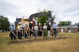 (Bethany Baker | The Salt Lake Tribune) Officials participate in a groundbreaking ceremony hosted by Housing Connect for the upcoming Kearns Station Apartments, an affordable housing development on the footprint of Camp Kearns, Tuesday, July 21, 2026.