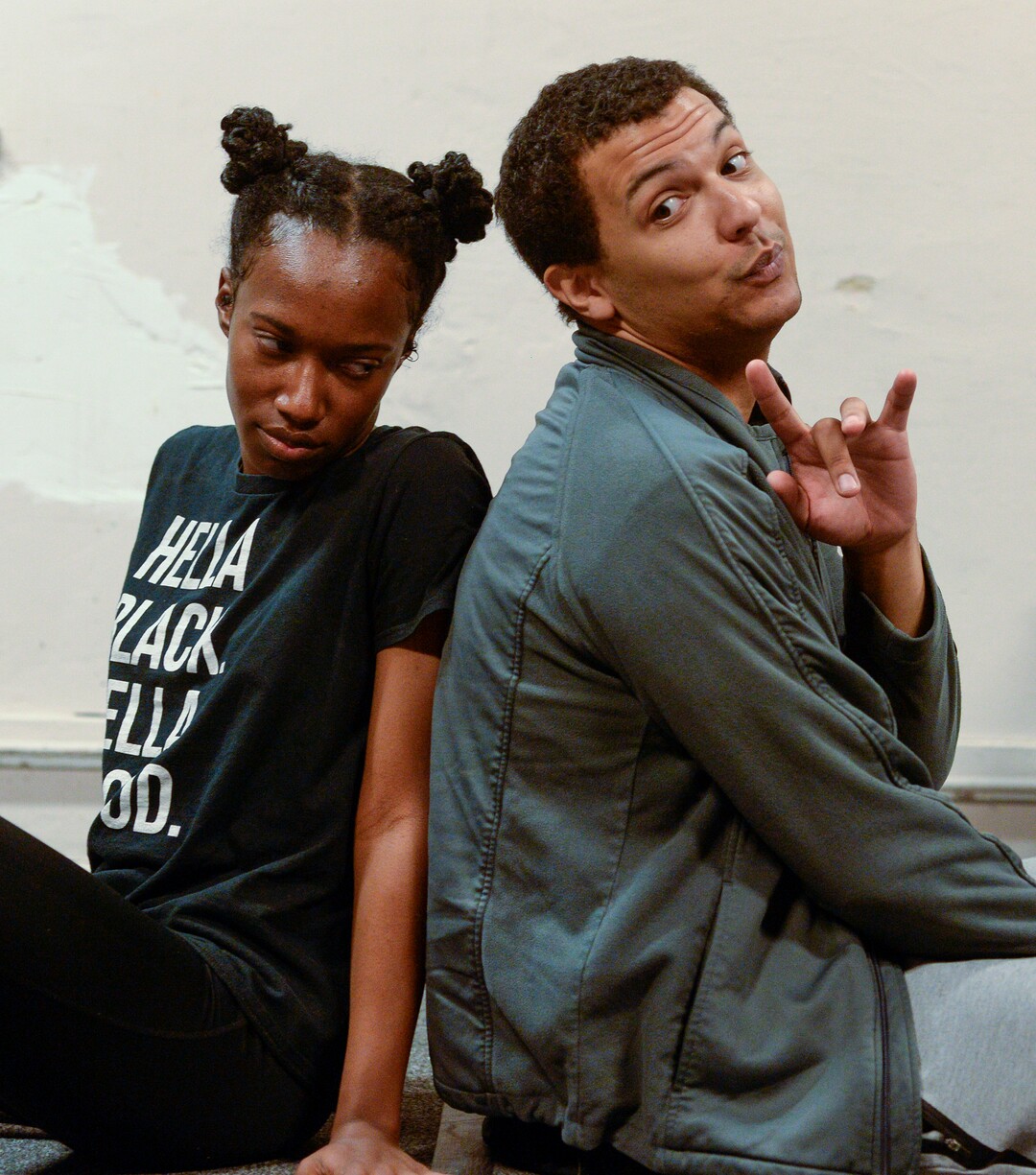 (Leah Hogsten | The Salt Lake Tribune)   Amanda Morris, left, plays Amali and Bradley Hatch plays Finn in Salt Lake Acting Company's upcoming production of "form of a girl unknown," an atypical coming-of-age dramedy by playwright Charly Evon Simpson, running Oct. 16 through Nov. 17, 2019.