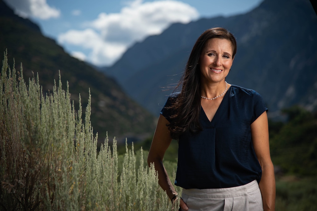 (Francisco Kjolseth  |  The Salt Lake Tribune) Dea Theodore, who represents Salt Lake County Council District 6, poses for a portrait on Thursday, July 23, 2020.