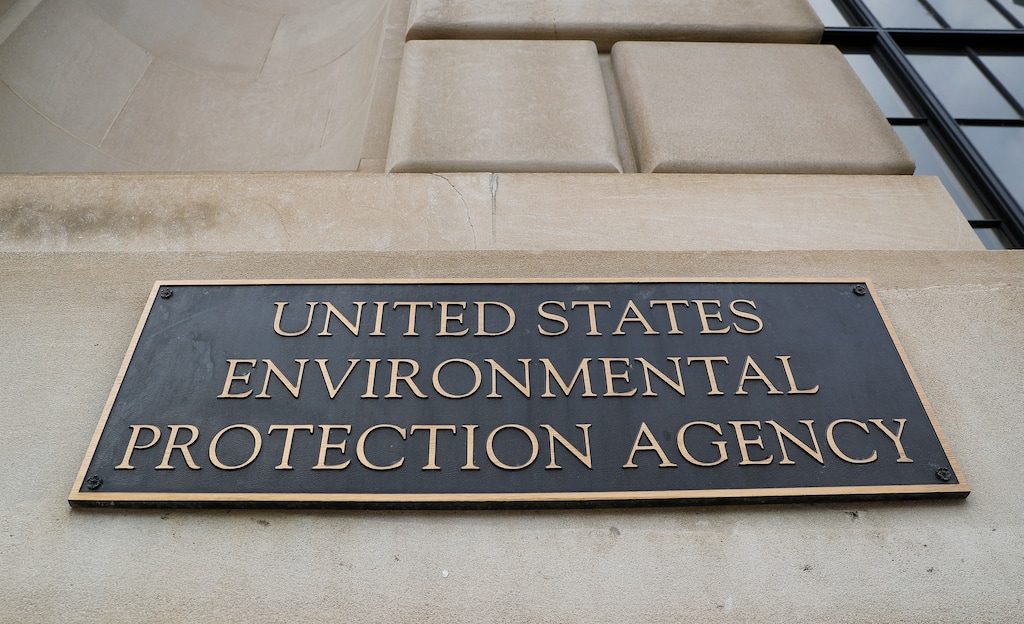 FILE - In this Sept. 21, 2017, file photo, the Environmental Protection Agency (EPA) Building is shown in Washington.  (AP Photo/Pablo Martinez Monsivais, File)