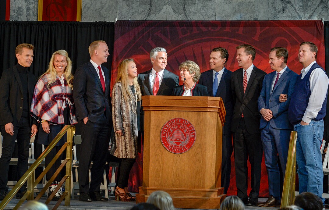 (Leah Hogsten  |  The Salt Lake Tribune) Karen Huntsman and her family gave a $150 million gift from the Jon M. Huntsman family to establish the Huntsman Mental Health Institute to bolster the existing University Neuropsychiatric Institute and psychiatry department on Monday, Nov. 4, 2019.