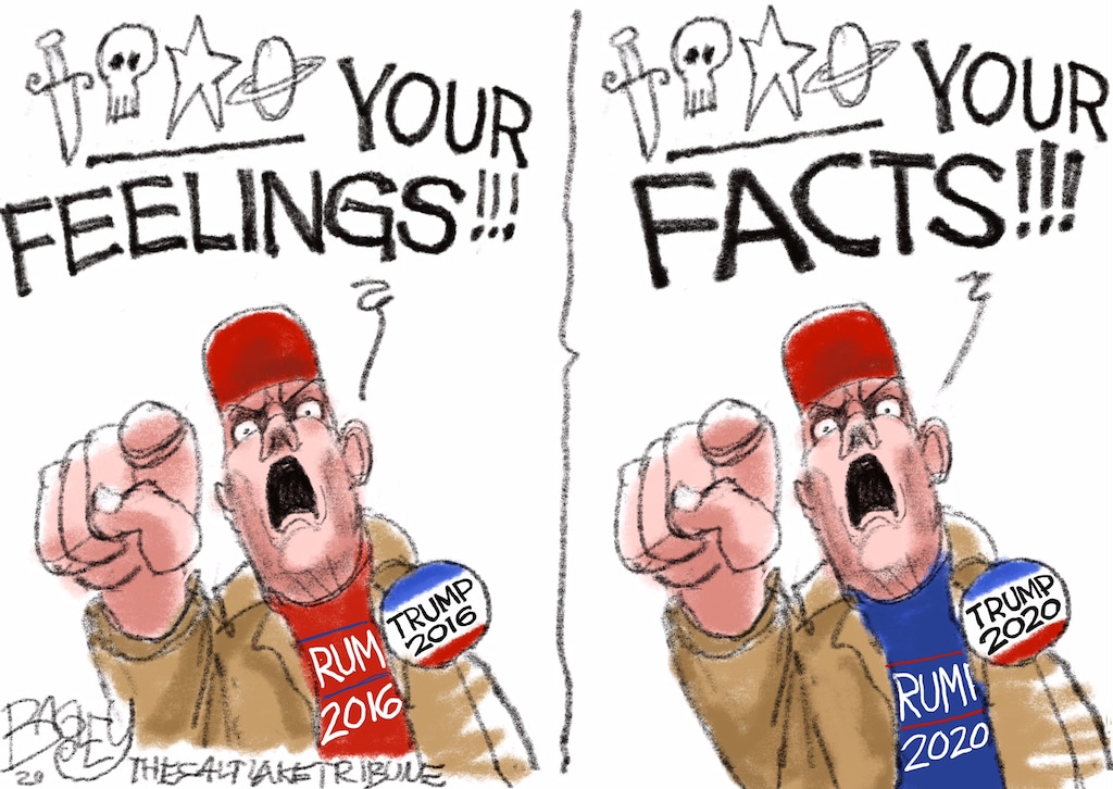 (Pat Bagley | The Salt Lake Tribune) This cartoon, titled "MAGA Makes Their Point," appears in The Salt Lake Tribune on Friday, Dec. 11, 2020.