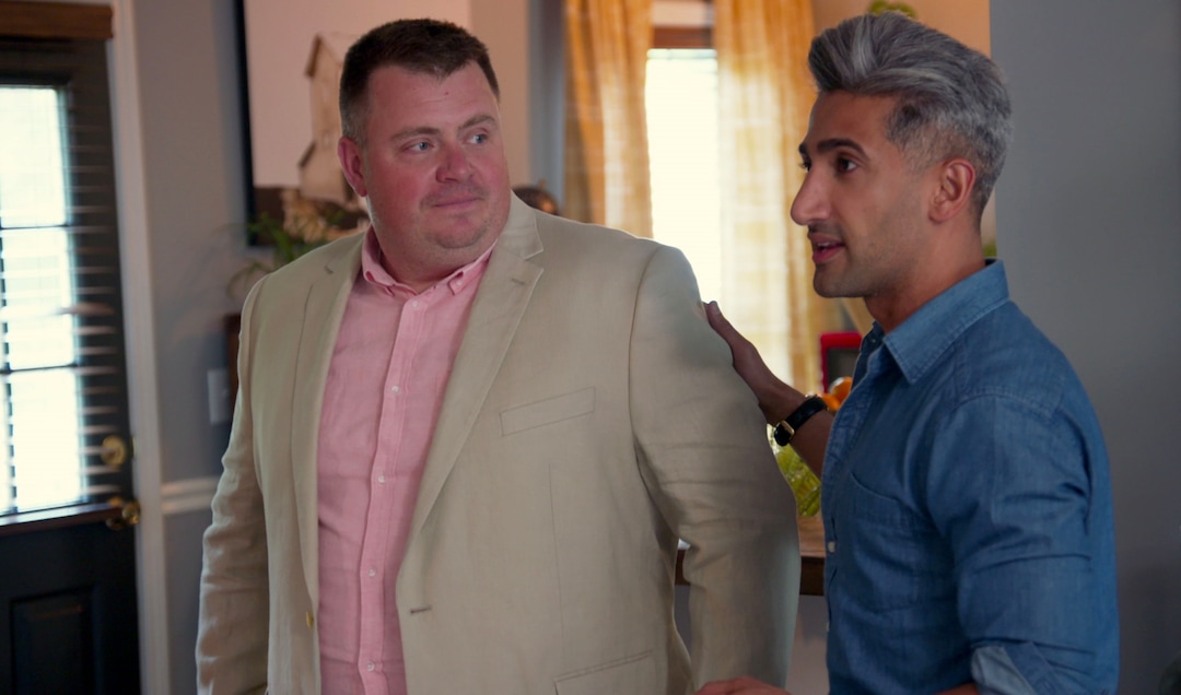 (Photo courtesy of Netflix) Tan France, left, helps Cory Waldrop find his best look in the “Dega Don't episode of “Queer Eye.”
