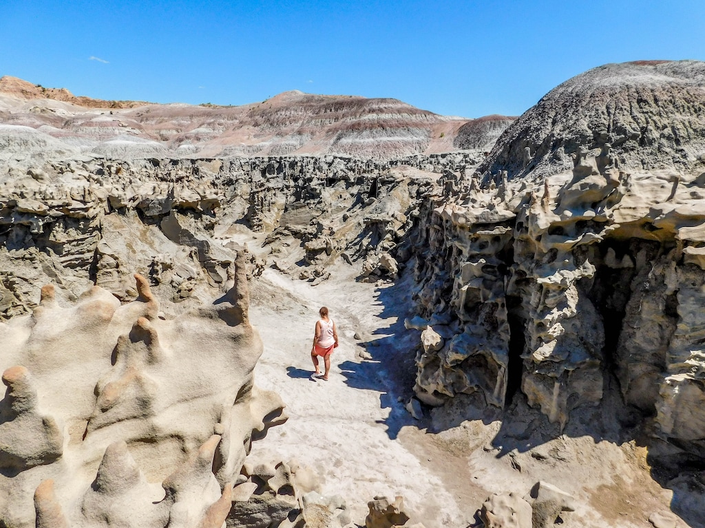 Erin Alberty  |  The Salt Lake TribuneA hiker explores Fantasy Canyon near Vernal. Photo taken May 28, 2017.