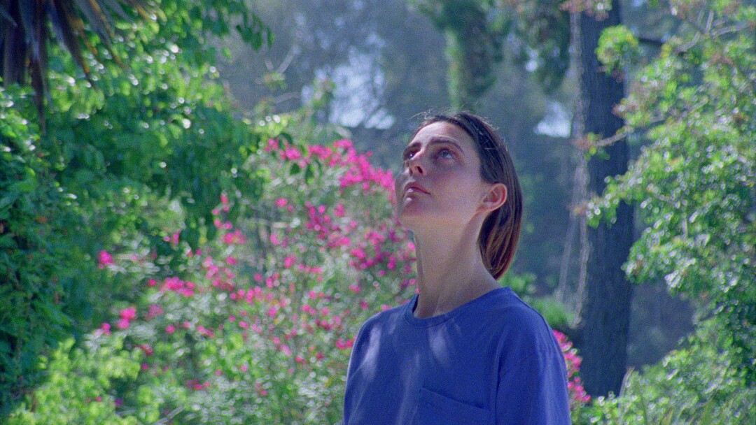 (Christopher Ripley  |  courtesy of Sundance Institute) Kate Adams stars in "Former Cult Member Hears Music For the First Time," directed by Kristoffer Borgli, an official selection of the Shorts Programs at the 2020 Sundance Film Festival.
