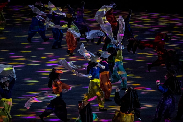 (Chris Detrick | The Salt Lake Tribune) The PyeongChang 2018 Olympic Winter Games Closing Ceremony at Olympic Stadium Sunday, Feb. 25, 2018.