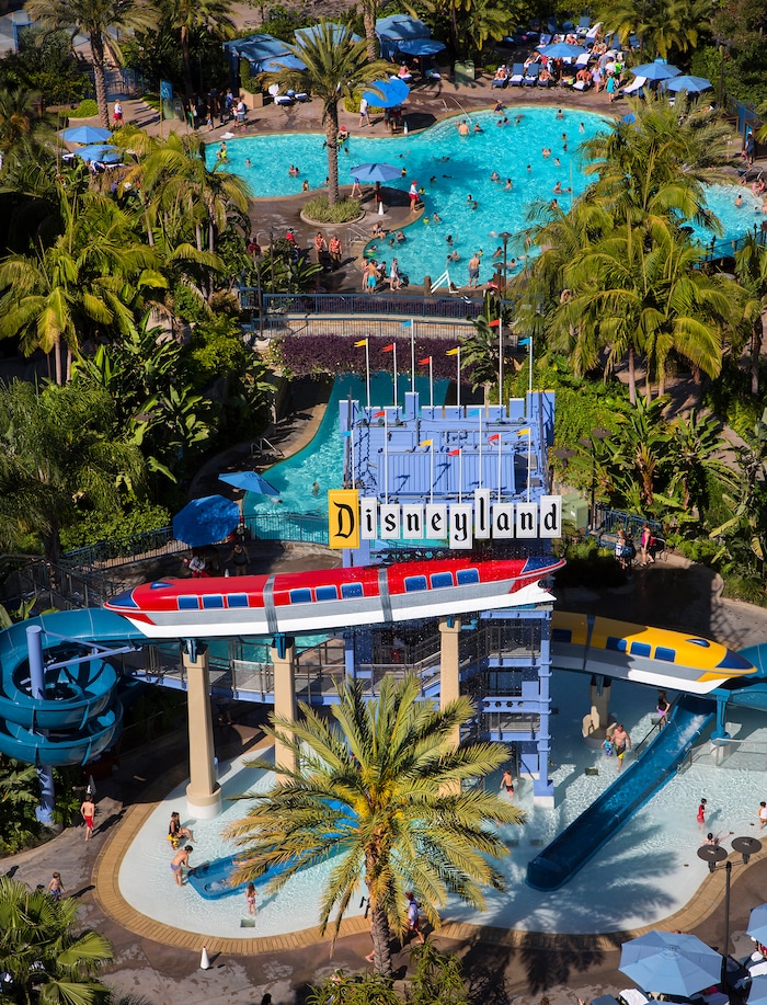 (Photo courtesy Disneyland Resort) The Monorail Slides at the Disneyland Hotel.