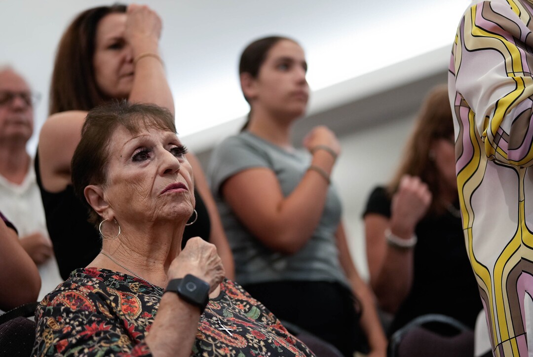 (Francisco Kjolseth  |  The Salt Lake Tribune) Dena Savos attends opening services for St. Anna Greek Orthodox Church in Sandy where his son Father Anthony Savas leads the congregation on Saturday, July 13, 2024.