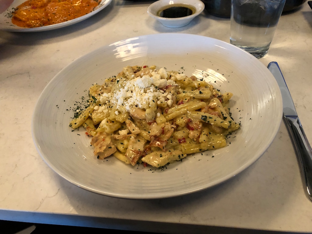 (Kolbie Peterson | The Salt Lake Tribune) Pesto Genovese pasta from Napoli's Italian Restaurant, photographed on Saturday, April 6, 2024.