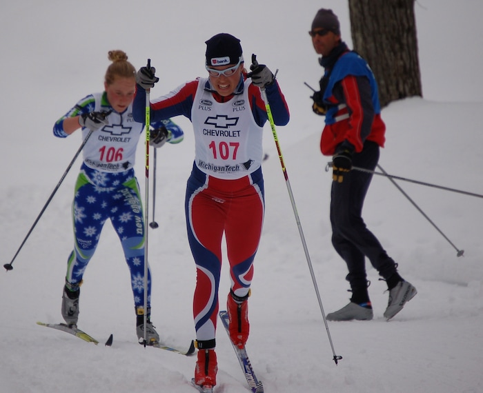 (Courtesy of Elizabeth Guiney)  Rosie Brennan of Park City competing in the U.S. Nationals in the classic sprint race.
