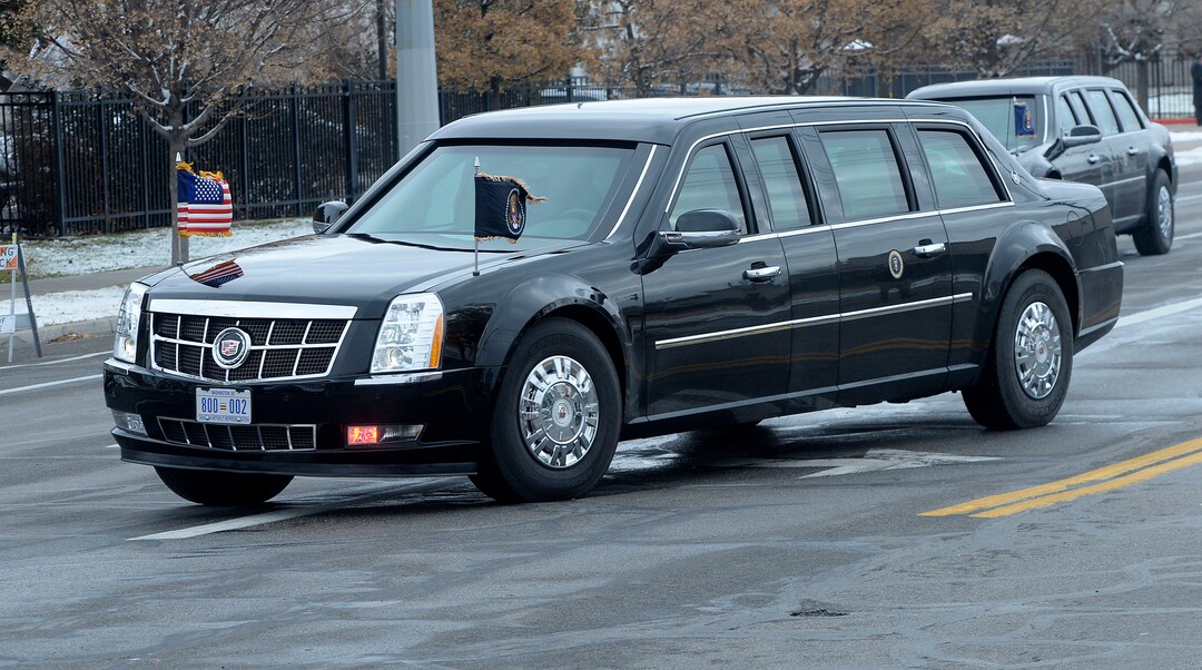 (Al Hartmann  |  The Salt Lake Tribune) 	Presidential motorcade turns into to LDS Welfare Square.  President Trump toured the facility with church leaders Monday Dec 4. 