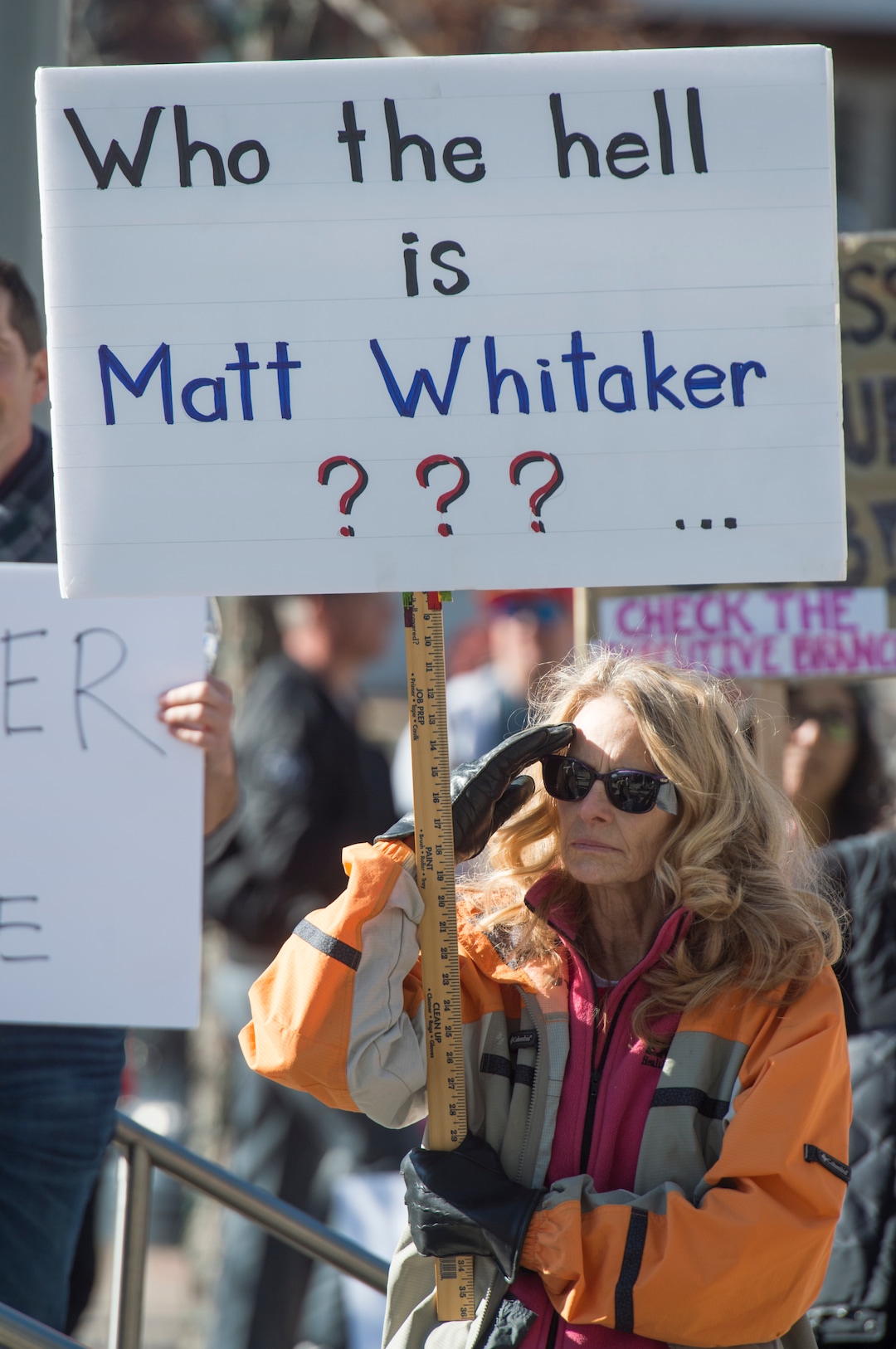 (Rick Egan  |  The Salt Lake Tribune)    Protesters gather at the Federal Building for the  "Rally for the Rule of Law" to urge Utah’s Members of Congress to prevent President Donald Trump from compromising the independence of Special Counsel Robert Mueller, at the Federal Building, Saturday, Nov. 10, 2018.