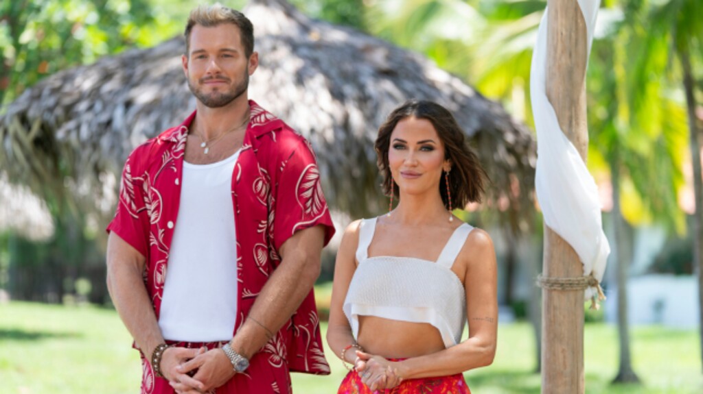 (Jeff Daly  |  Hulu) Colton Underwood, left, and Kaitlyn Bristowe are hosts of Hulu's reality dating show "Are You My First?"