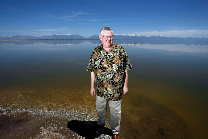 (Steve Griffin | The Salt Lake Tribune) J. Dell Holbrook near the Antelope Island causeway in 2008. Davis County's last elected Democrat died Sept. 18, 2021 at age 84.